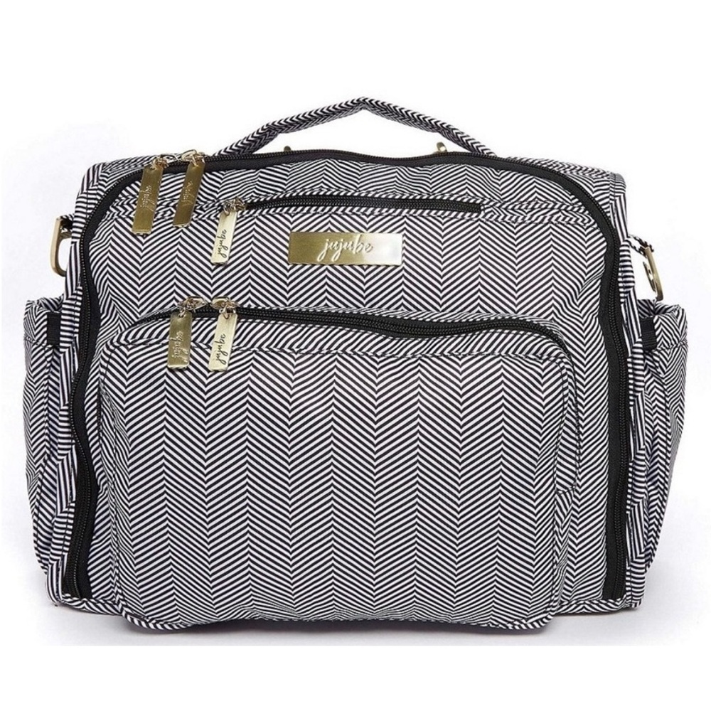 Ju-Ju-Be Black and White Diaper Bag